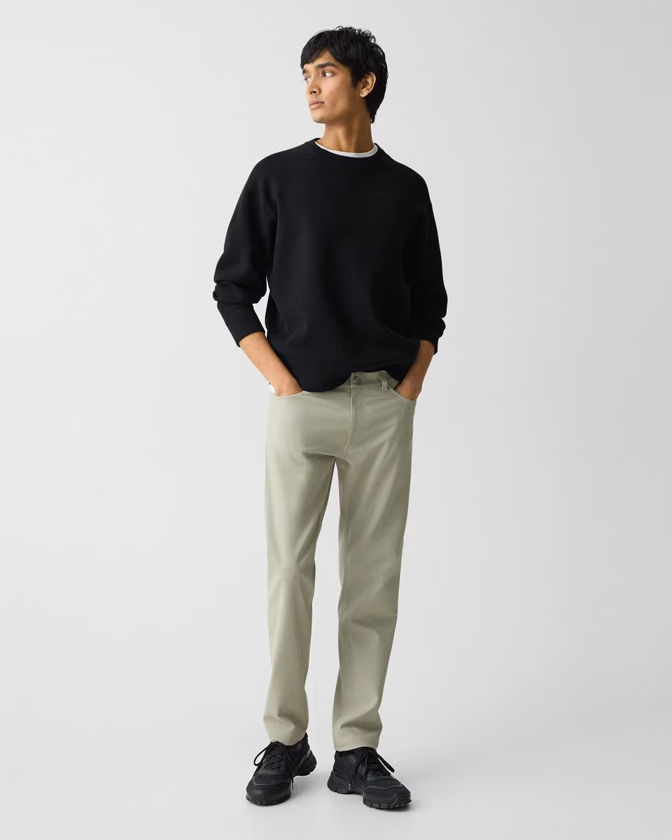 Relaxed Crewneck Sweatshirt in Light Bilen