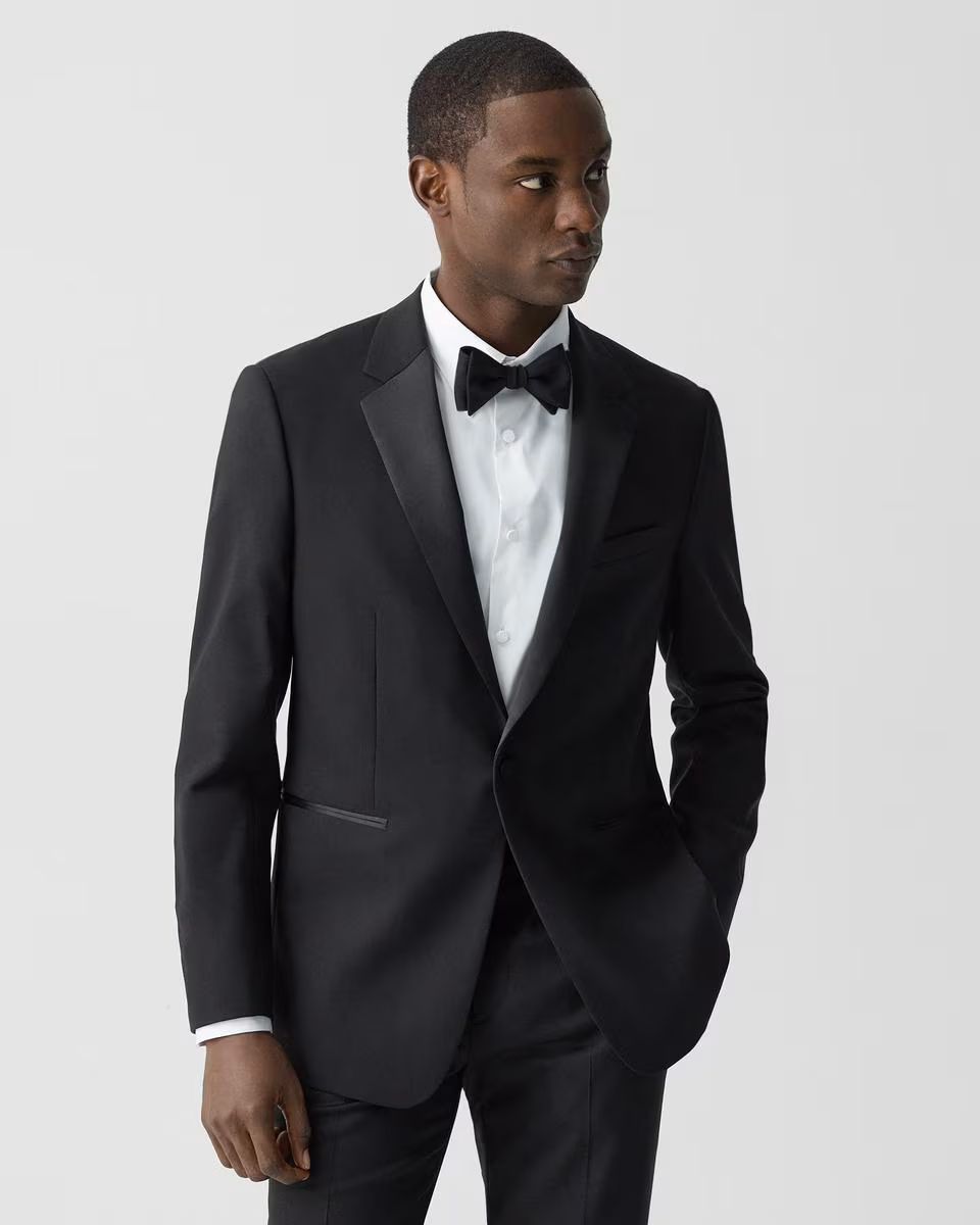 Chambers Tuxedo Blazer in Stretch Wool