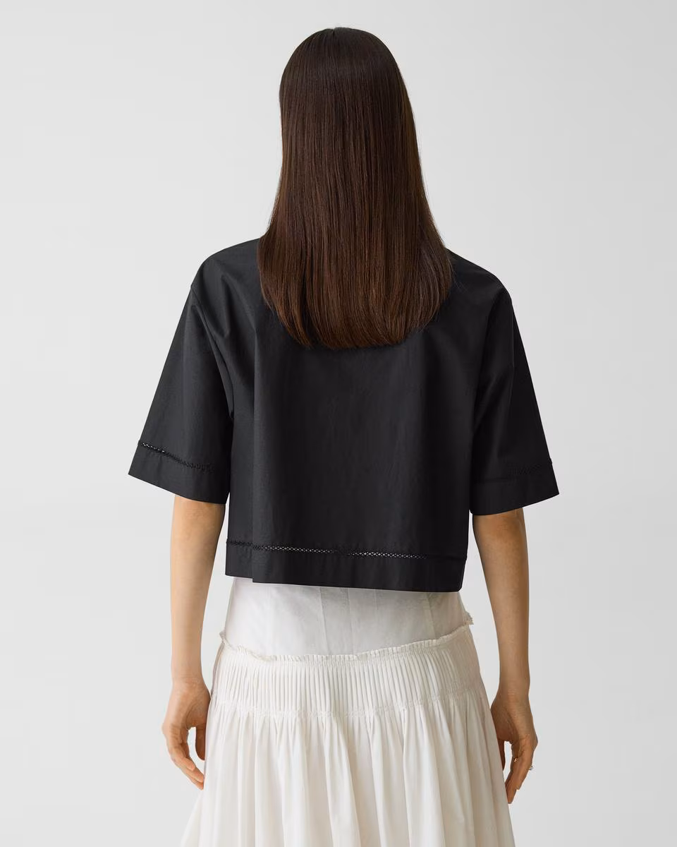 Boxy Camp Shirt in City Poplin