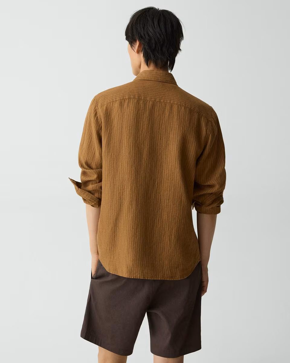 Irving Shirt in Striped Linen
