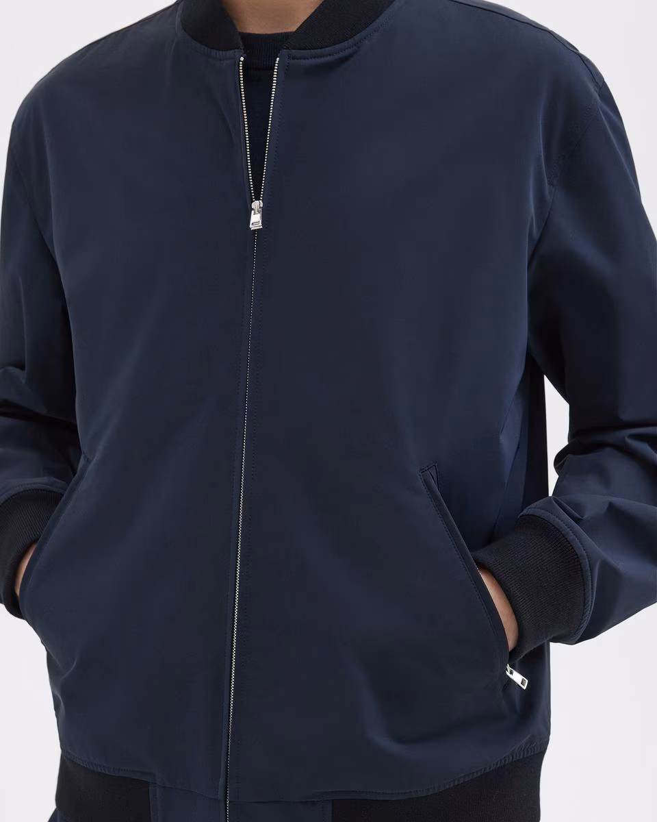 Tailored Bomber Jacket in Foundation Twill