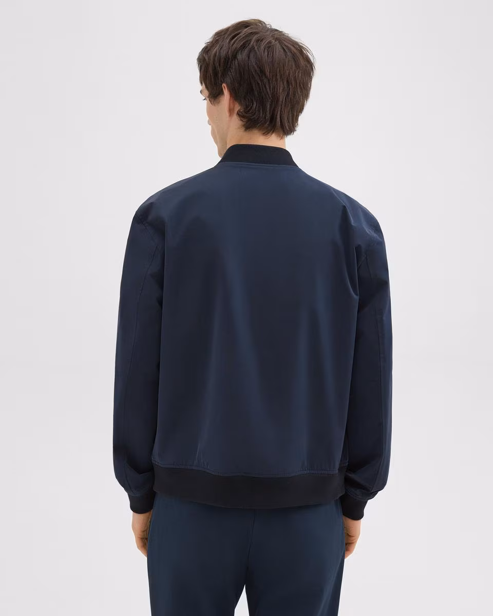 Tailored Bomber Jacket in Foundation Twill