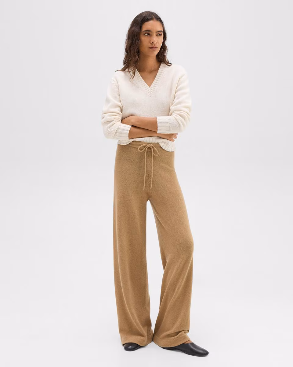 Track Pant in Felted Wool-Cashmere