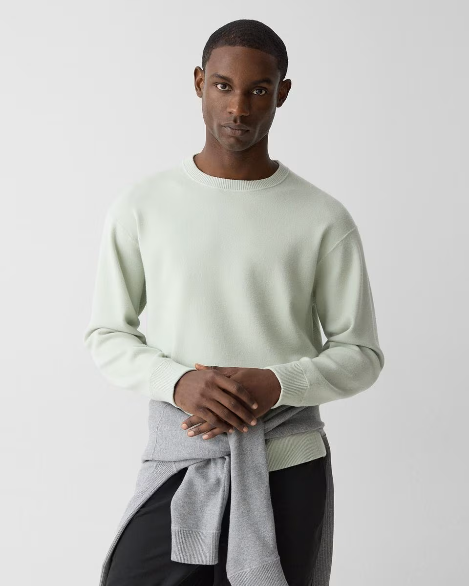 Relaxed Crewneck Sweatshirt in Light Bilen