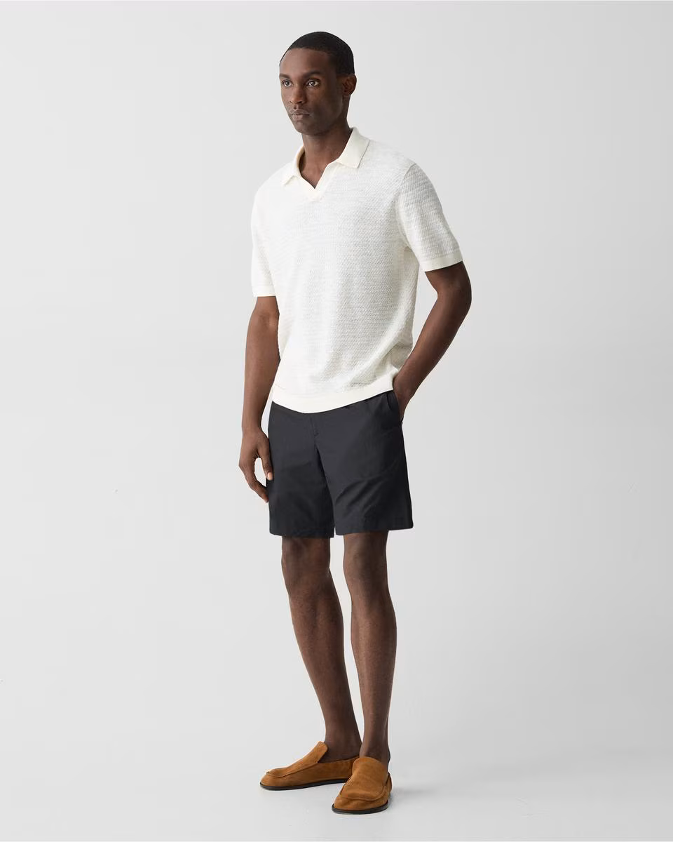 Drawstring Short in Cotton-Blend