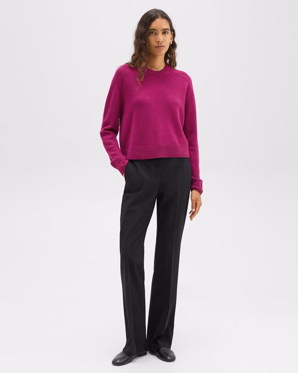 Cropped Sweater in Cashmere