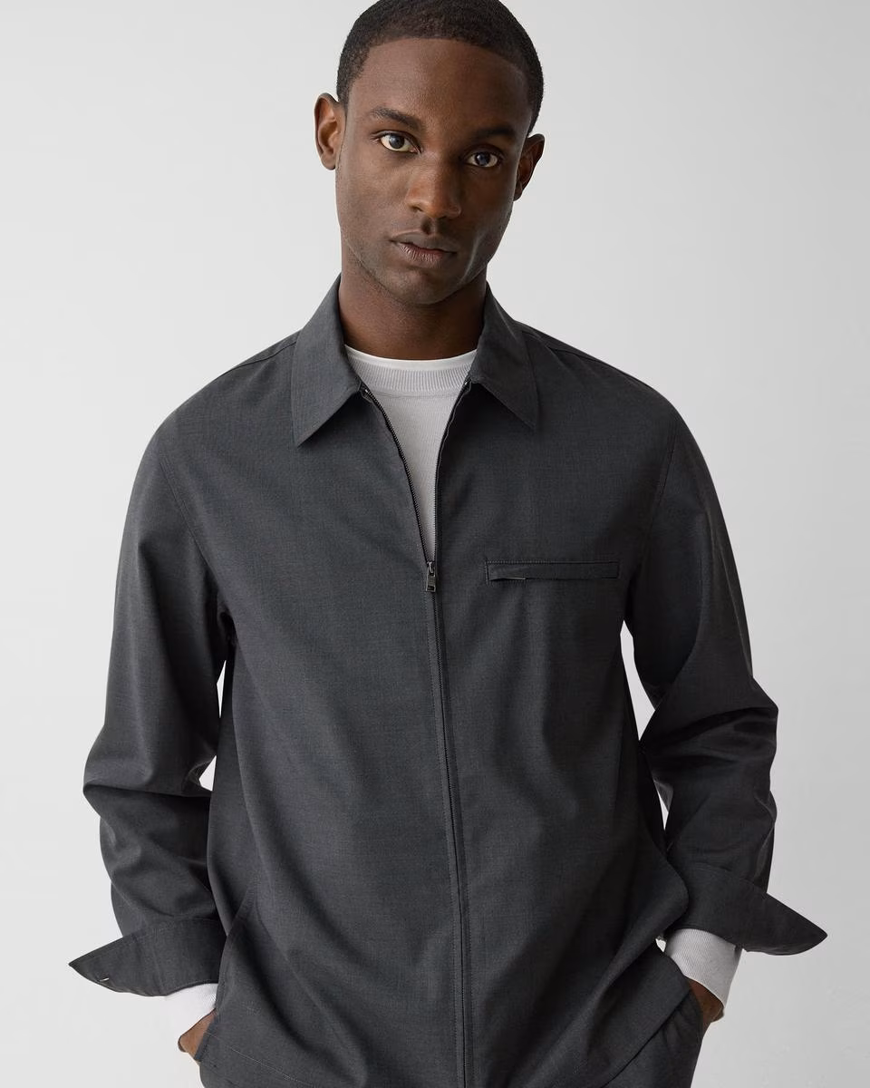 Shirt Jacket in Motion Wool