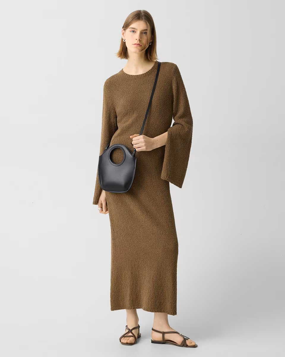 Mini Circle Bag in Leather