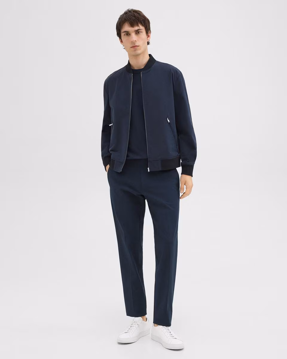 Tailored Bomber Jacket in Foundation Twill