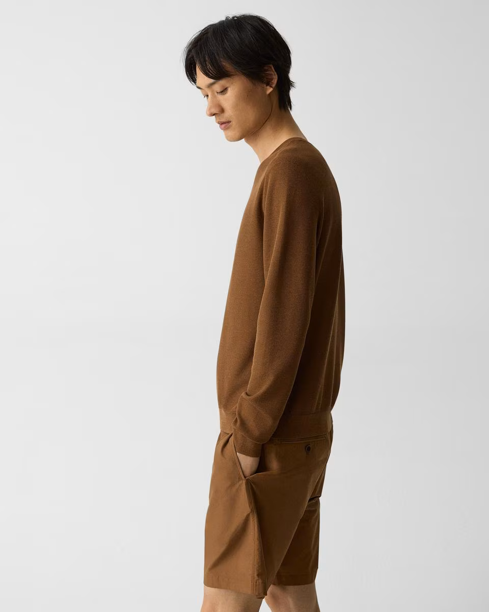 Crewneck Sweatshirt in Silk-Cotton