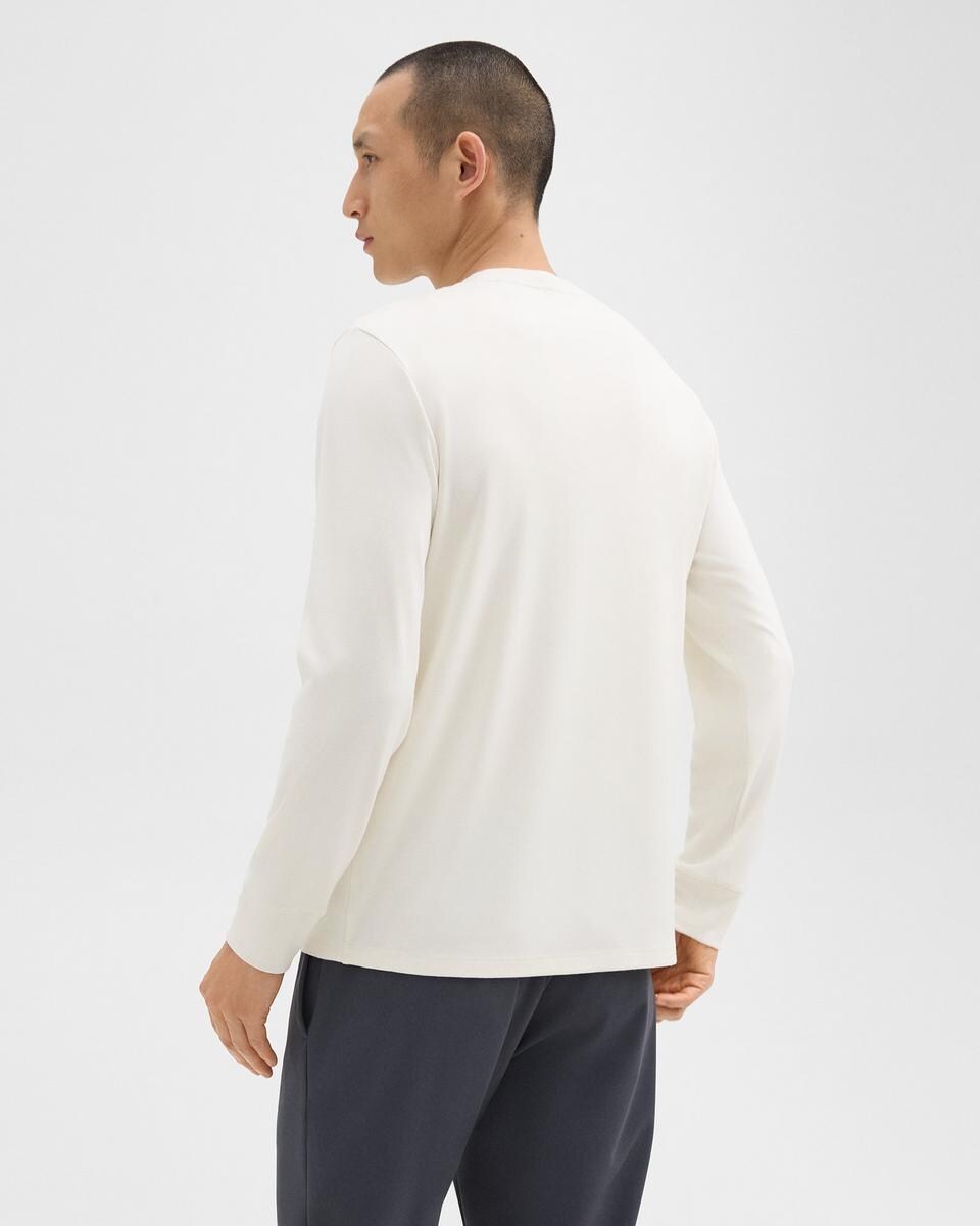 Essential Long-Sleeve Tee in Anemone Modal Jersey