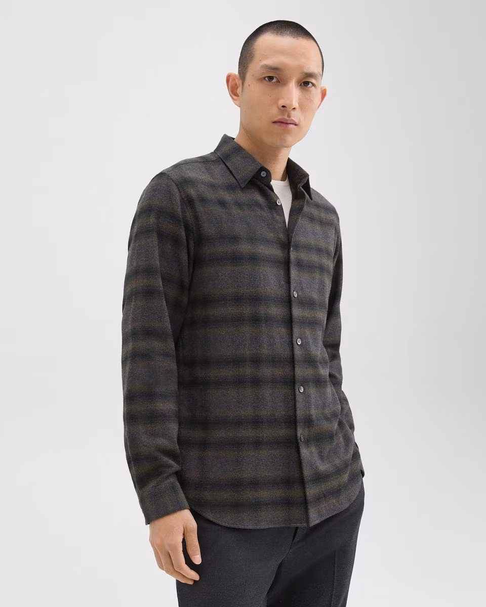 Irving Shirt in Plaid Cotton Flannel