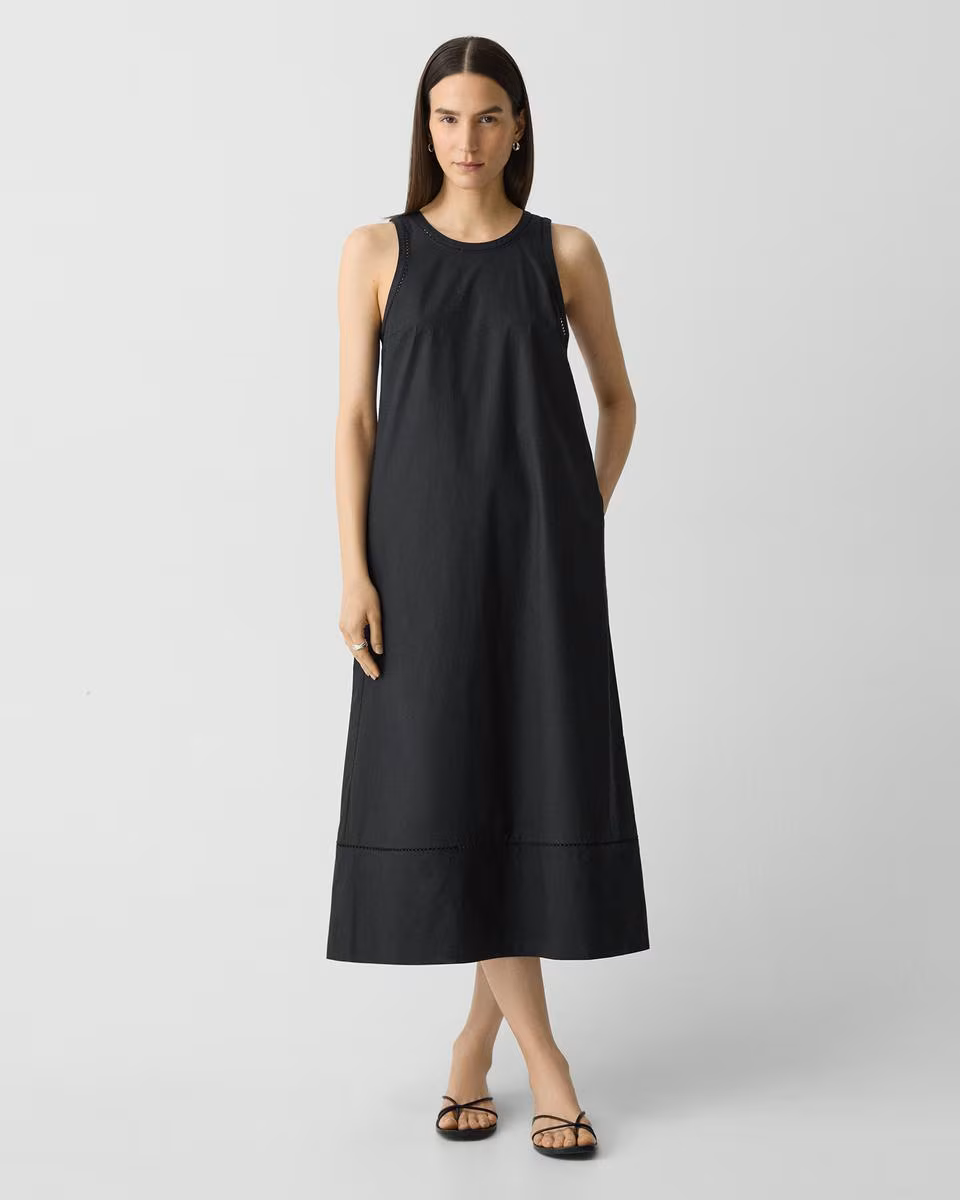 Maxi Tank Dress in City Poplin