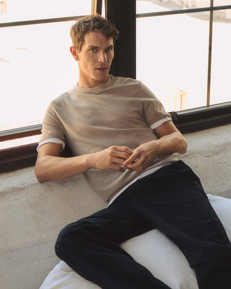 Soris Tee in Light Bilen