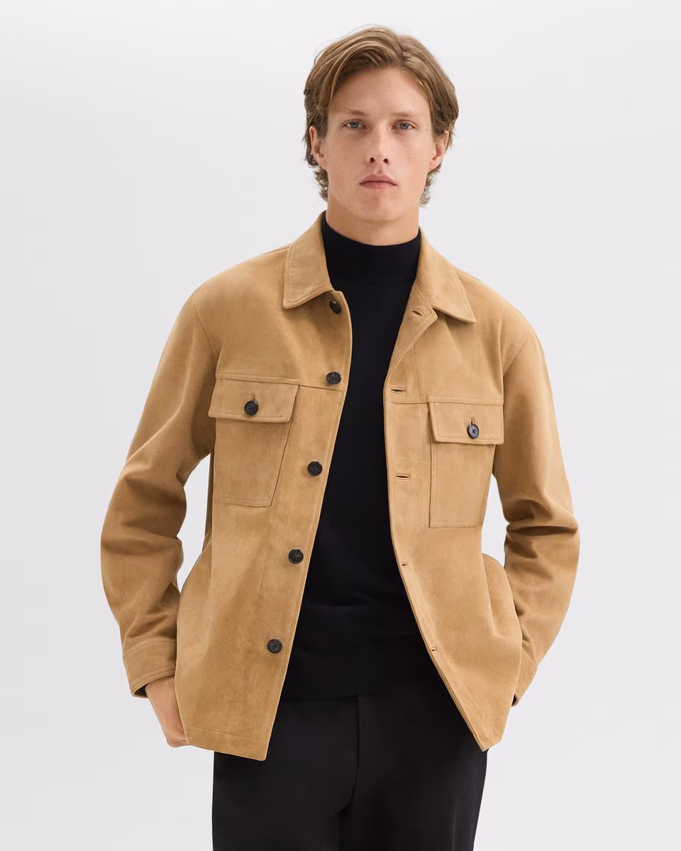 Closson Military Jacket in Suede