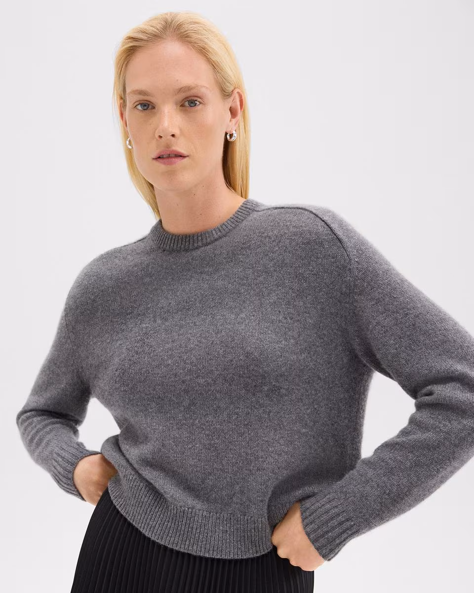 Cropped Sweater in Cashmere