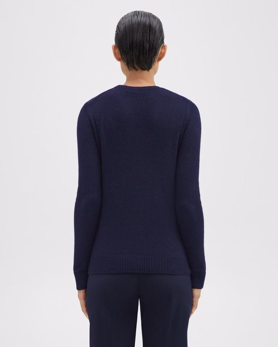 Crewneck Sweater in Feather Cashmere