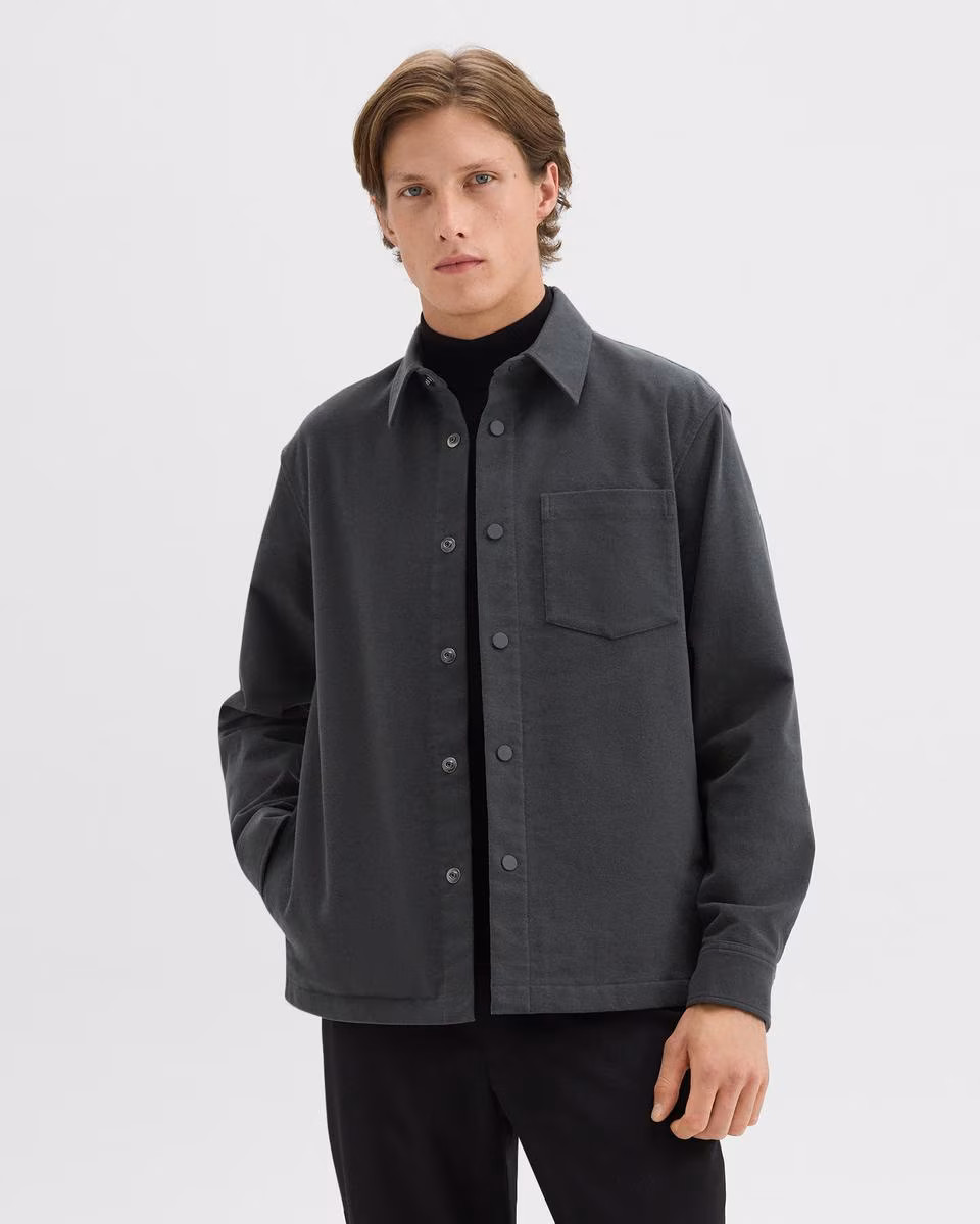 Shirt Jacket in Moleskin Twill