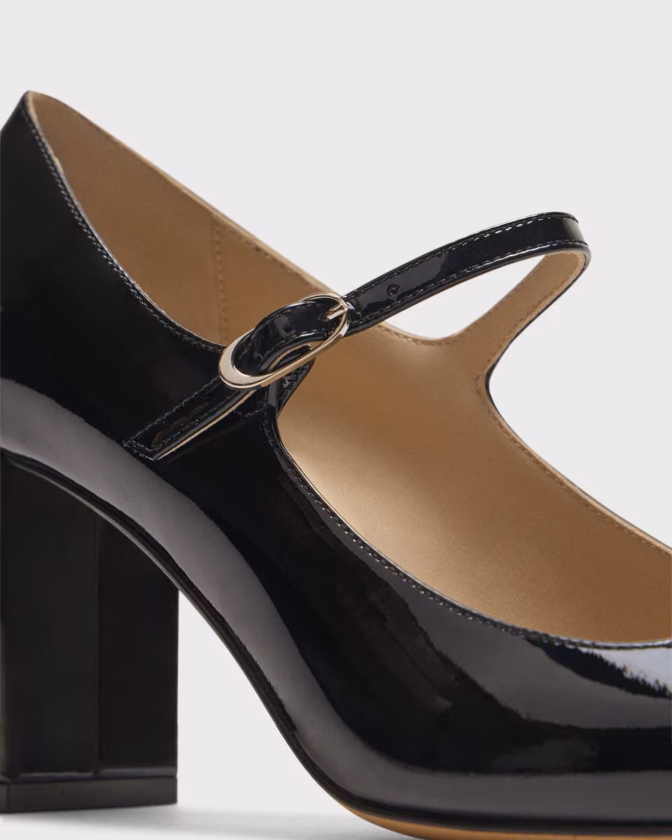 Mary Jane Pump in Leather