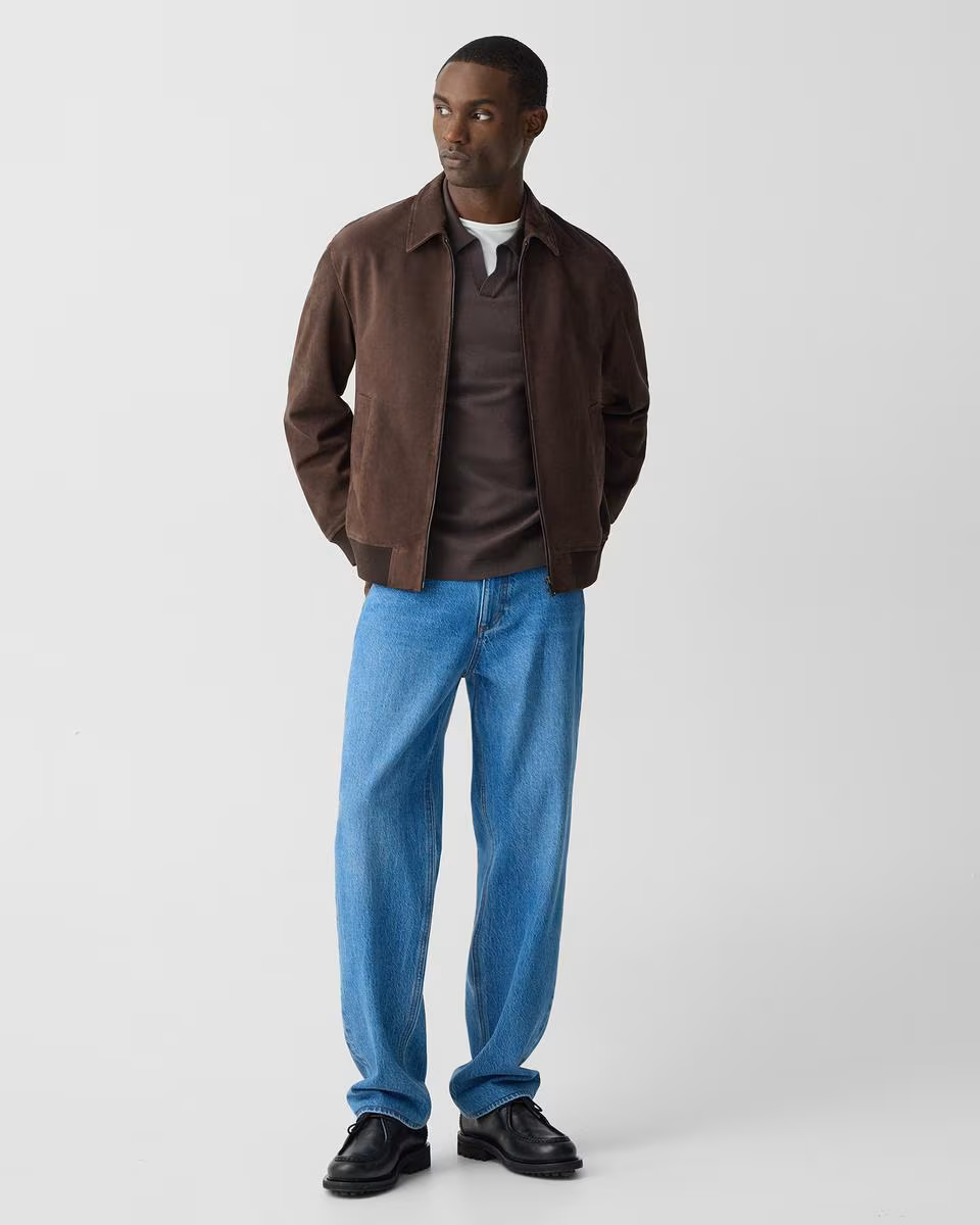 Wyatt Zip Jacket in Suede