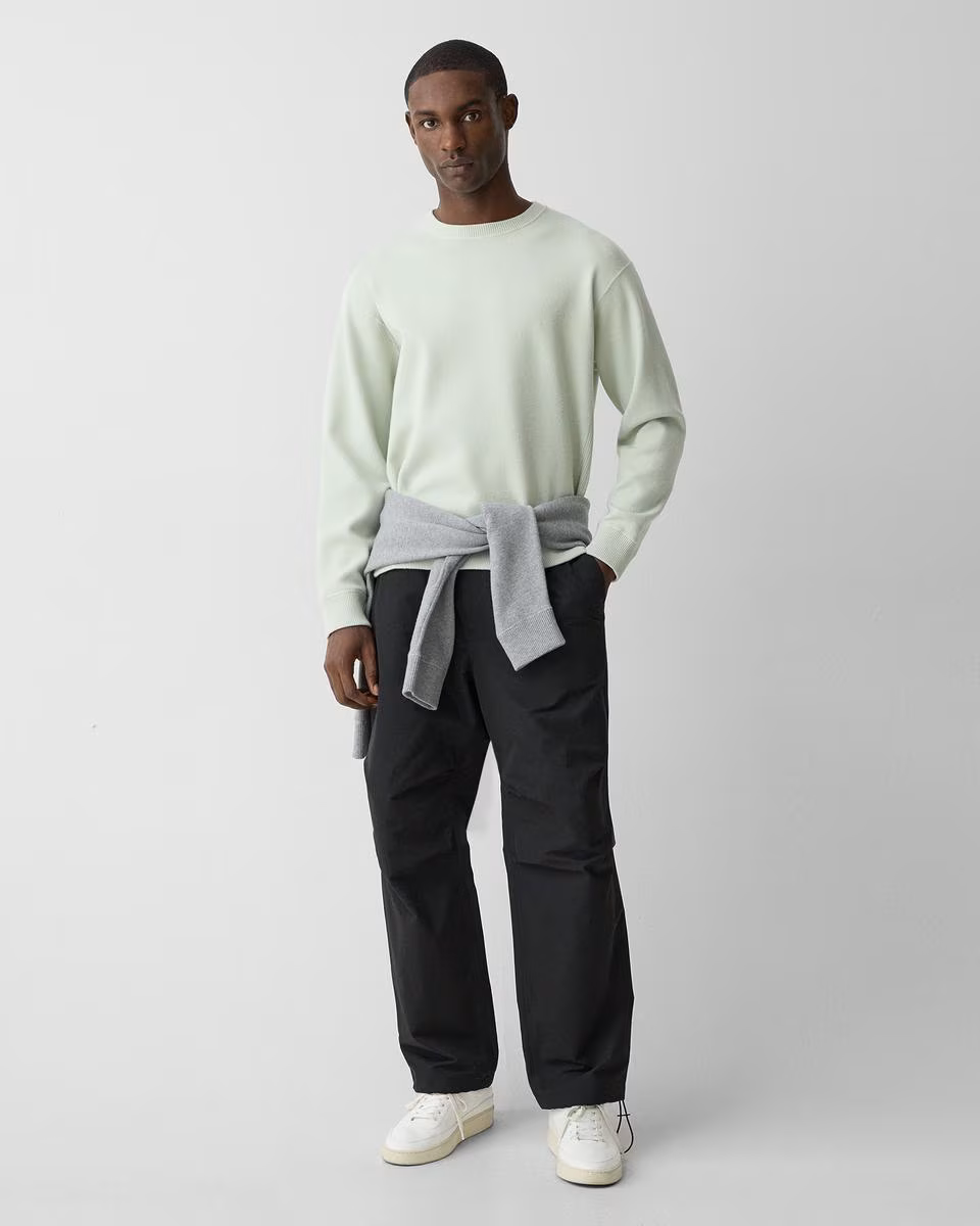 Relaxed Crewneck Sweatshirt in Light Bilen