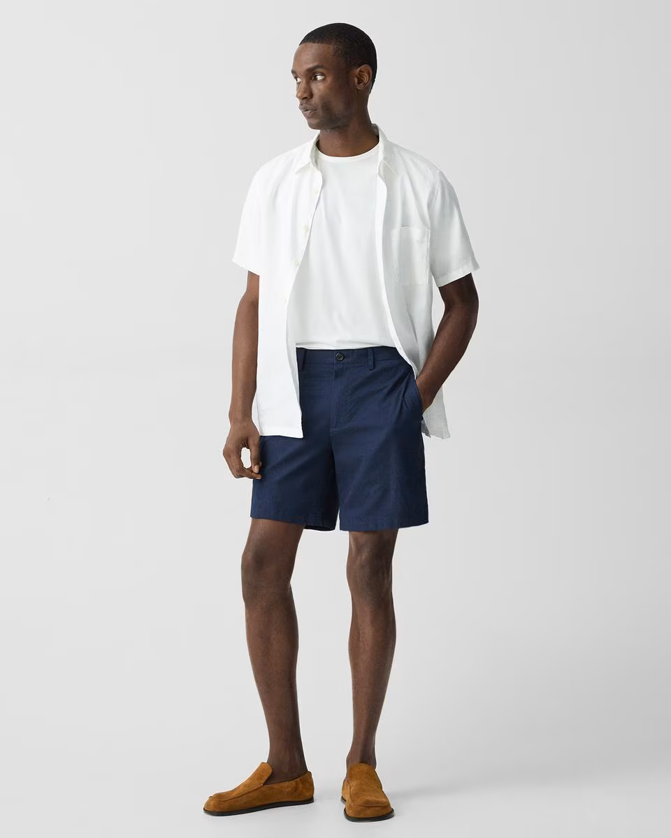 Zaine Short in Stretch Cotton