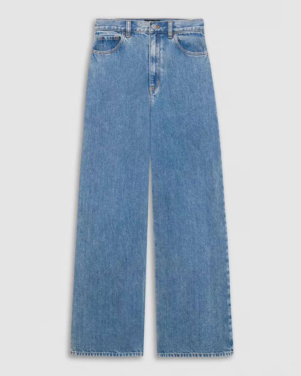 High-Waisted Wide-Leg Pant in Relaxed Denim