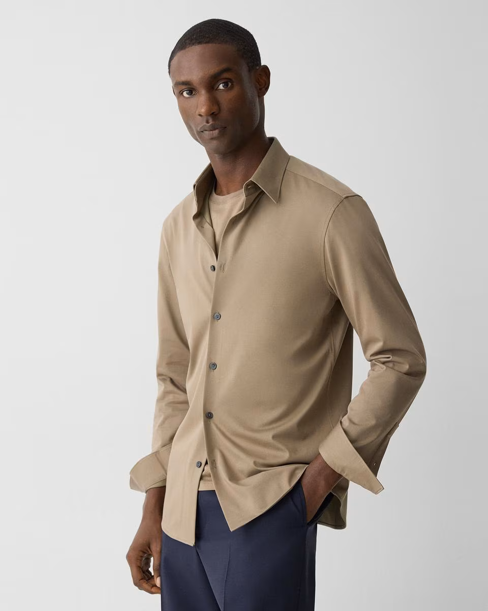 Sylvain Shirt in Structure Knit