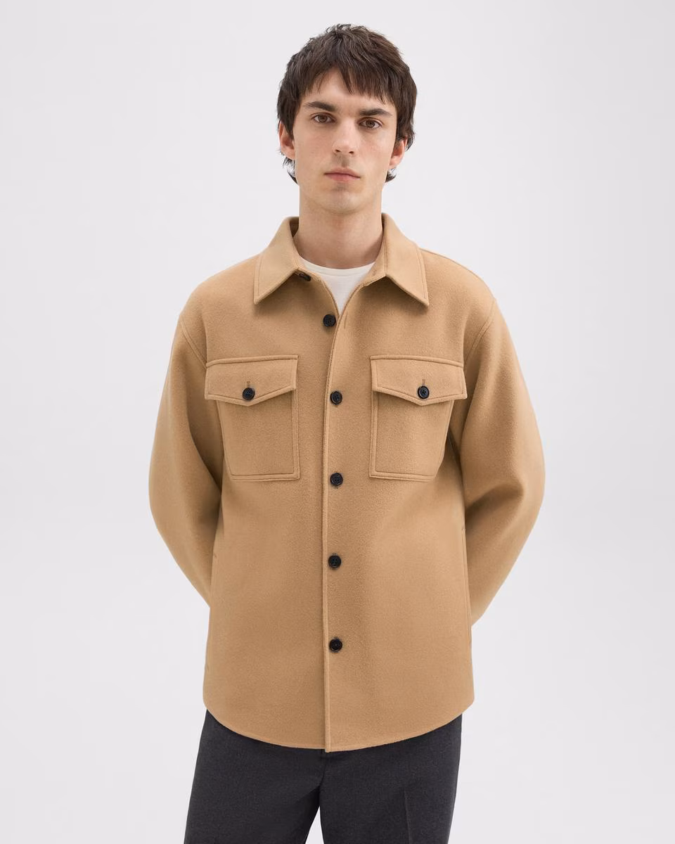 Shirt Jacket in Double-Face Wool-Cashmere