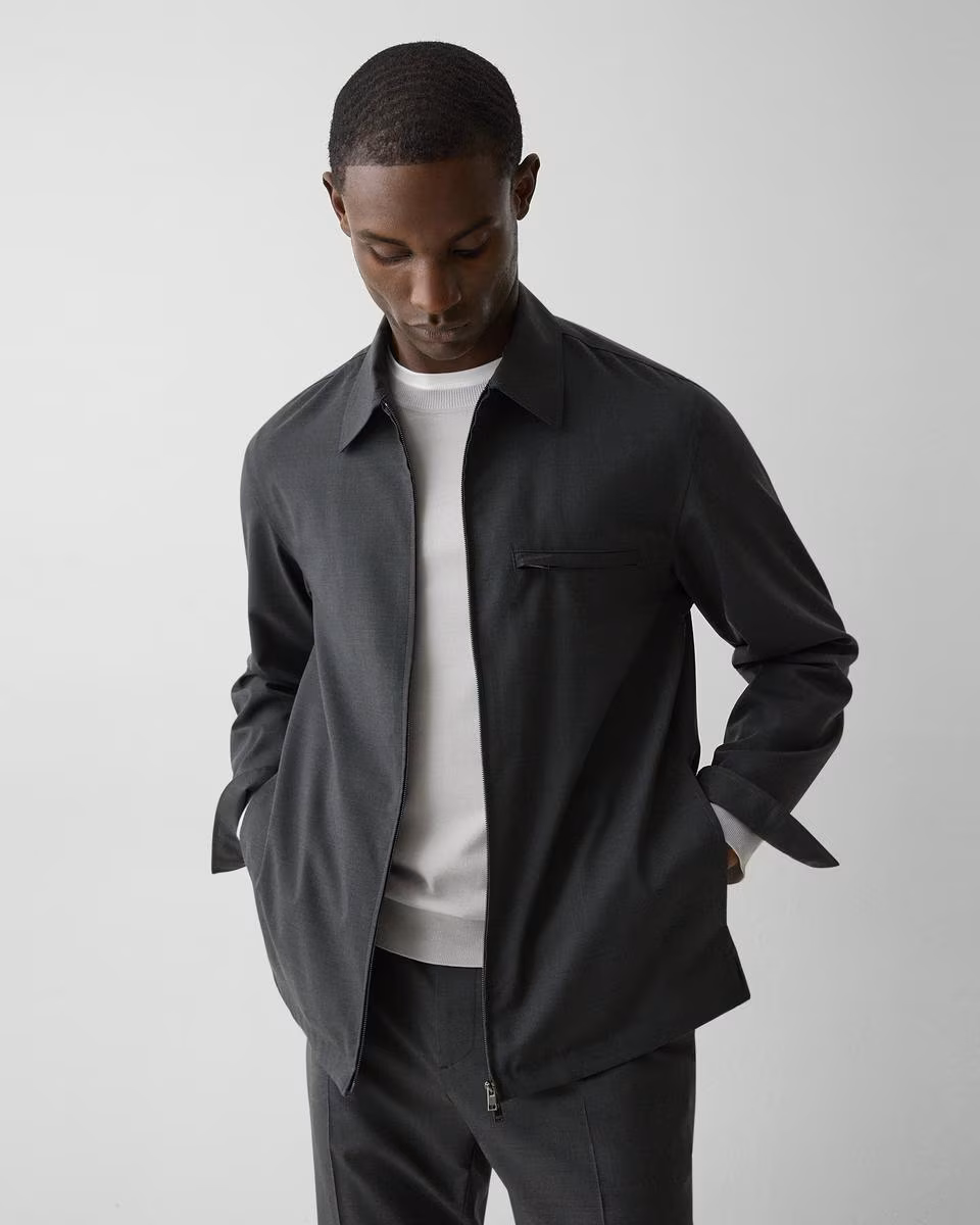 Shirt Jacket in Motion Wool