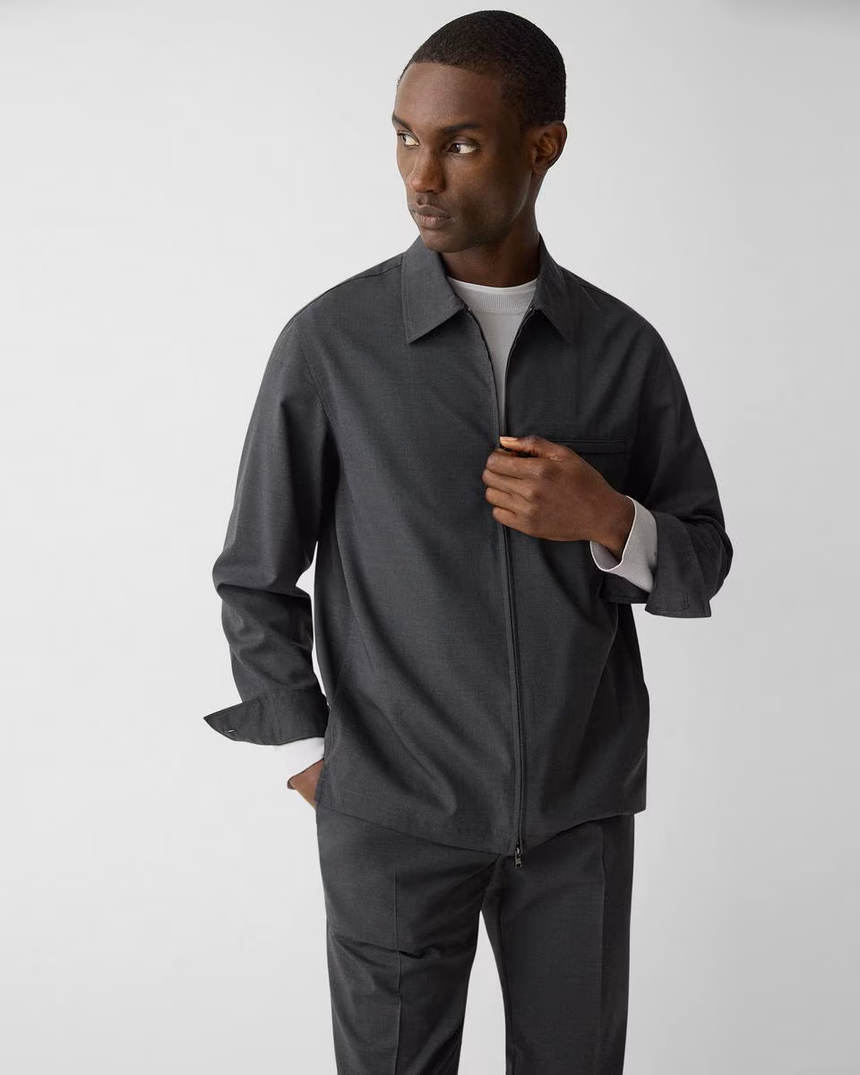Shirt Jacket in Motion Wool