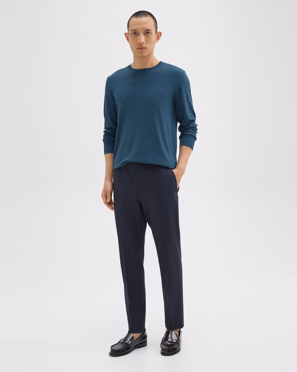 Larin Drawstring Pant in Stretch Wool