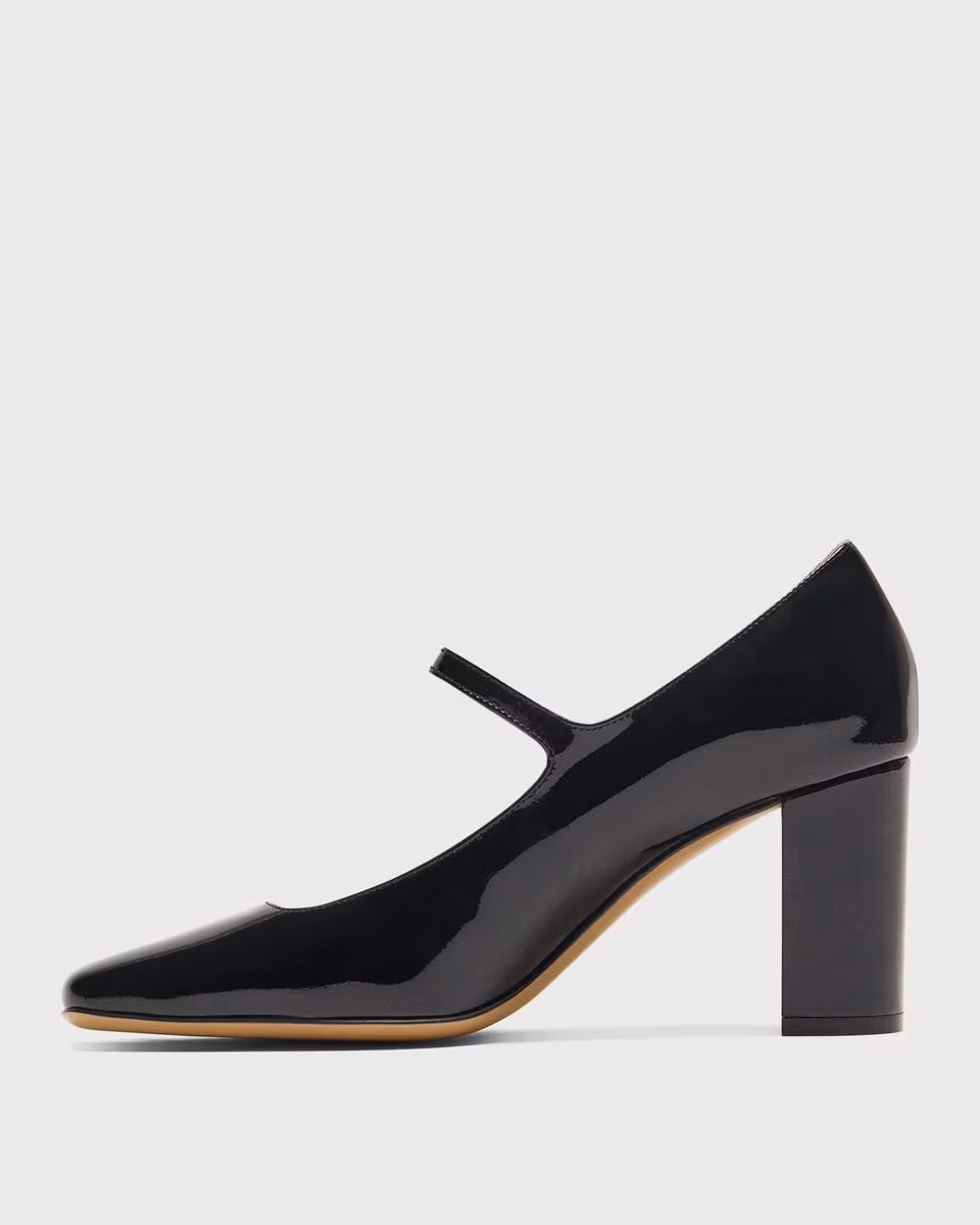 Mary Jane Pump in Leather