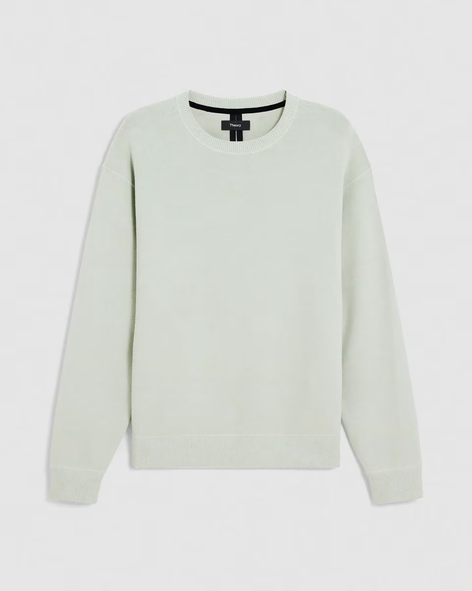 Relaxed Crewneck Sweatshirt in Light Bilen