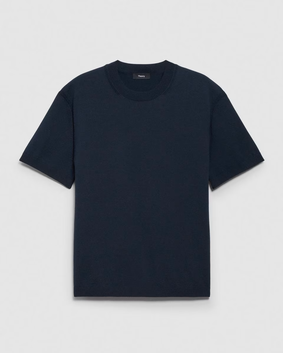 Relaxed Crewneck Tee in Cotton Light Twist