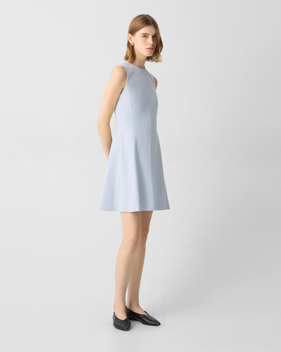 A-Line Mini Dress in Admiral Crepe