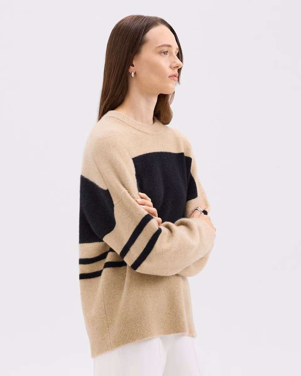 Colorblock Sweater in Astor Wool