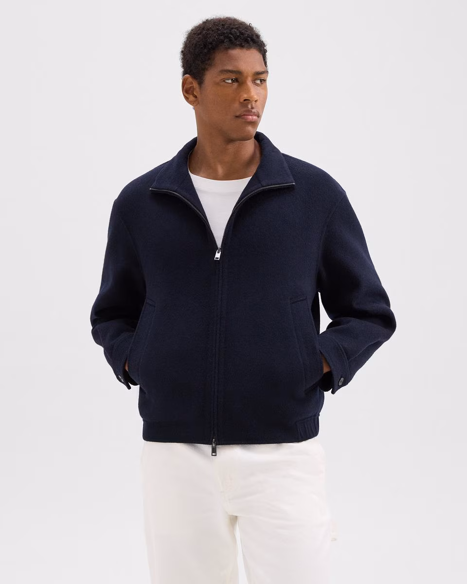 Straight Jacket in Double-Face Wool-Cashmere
