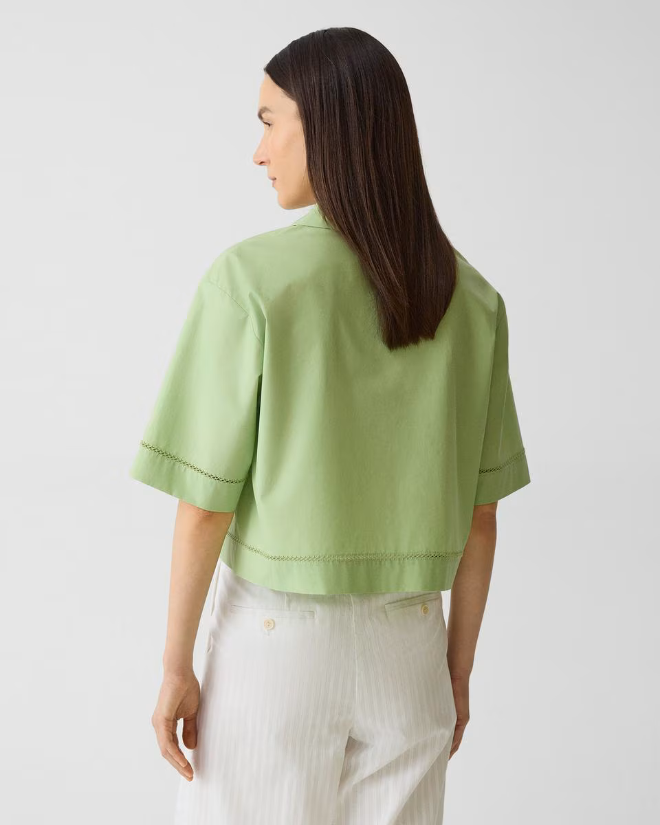 Boxy Camp Shirt in City Poplin