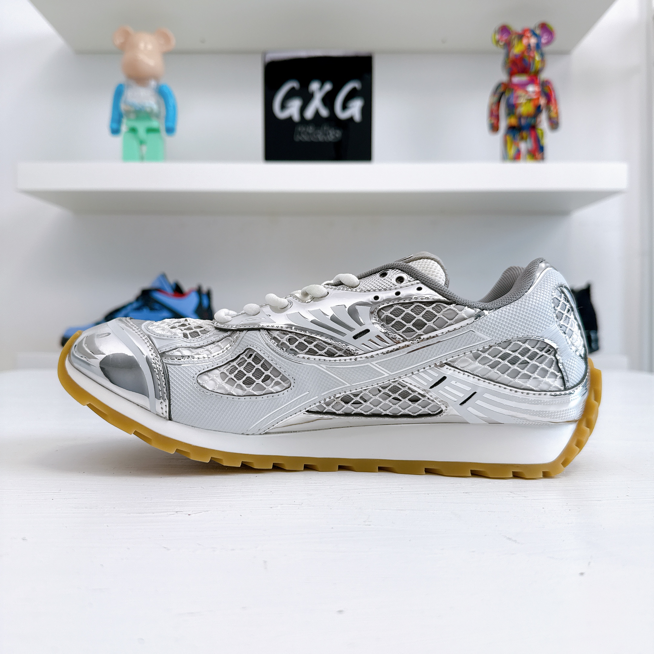 Bottega Veneta Orbit Sneaker 'White Silver' - 741357 V2X40 1425