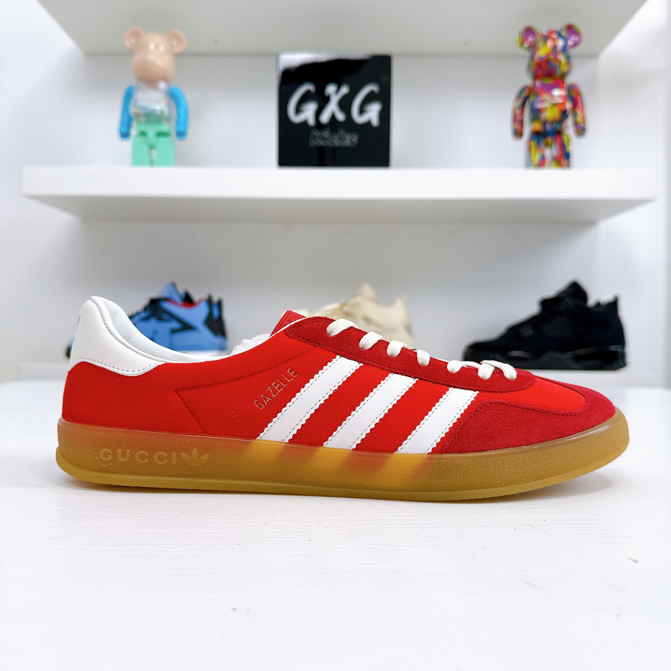 (WMNS) adidas x Gucci Gazelle 'Red Velvet' 707864-9STU0-6360