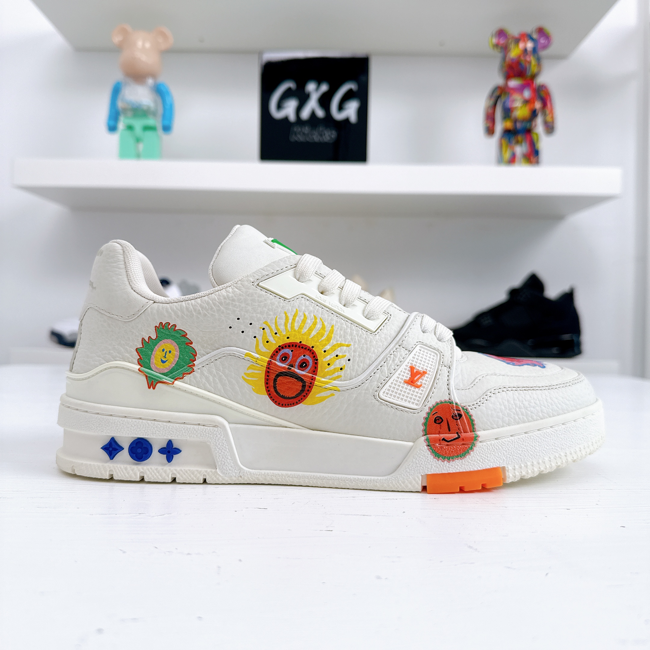 Yayoi Kusama x Louis Vuitton Trainer 'Faces - White' - 1ABD3G