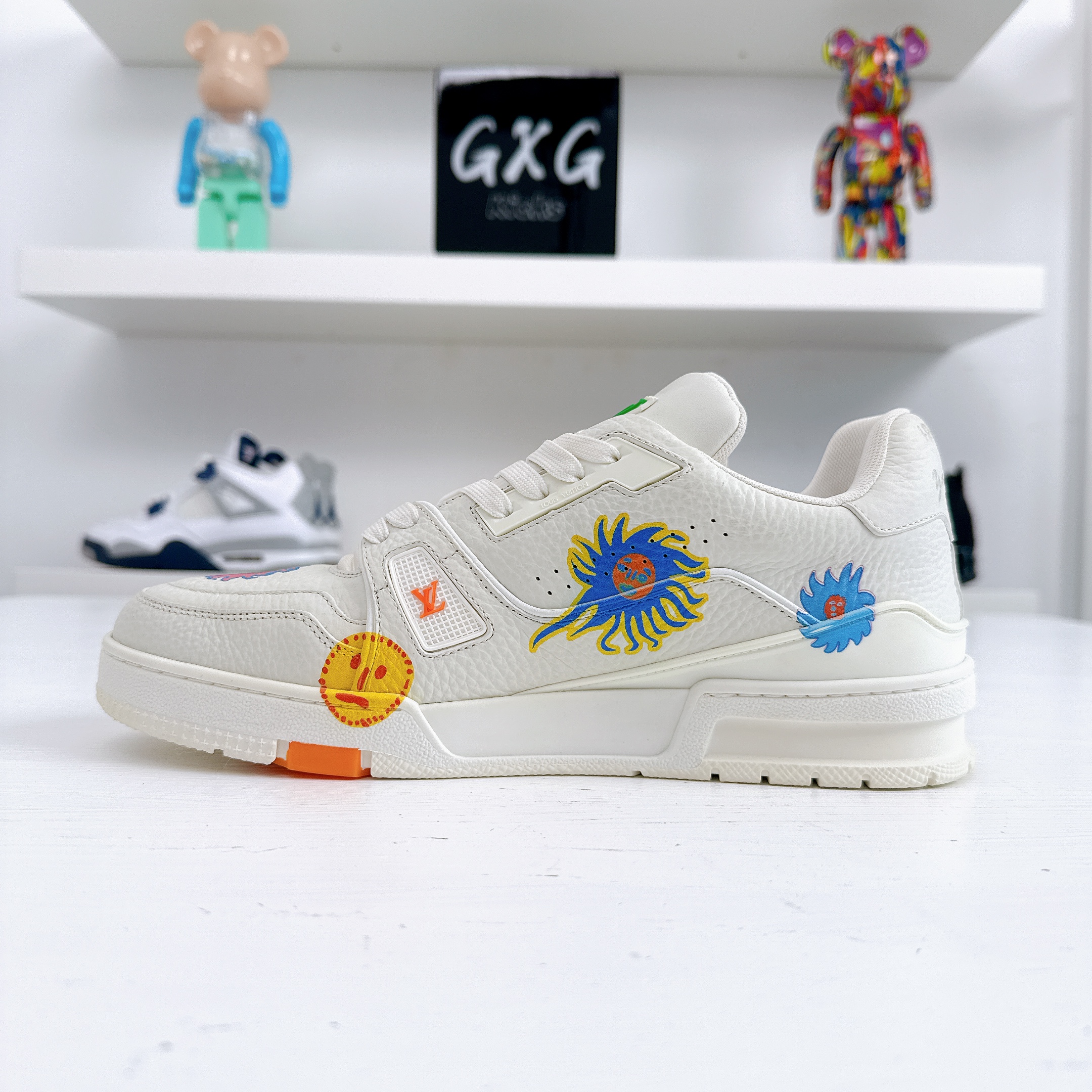Yayoi Kusama x Louis Vuitton Trainer 'Faces - White' - 1ABD3G