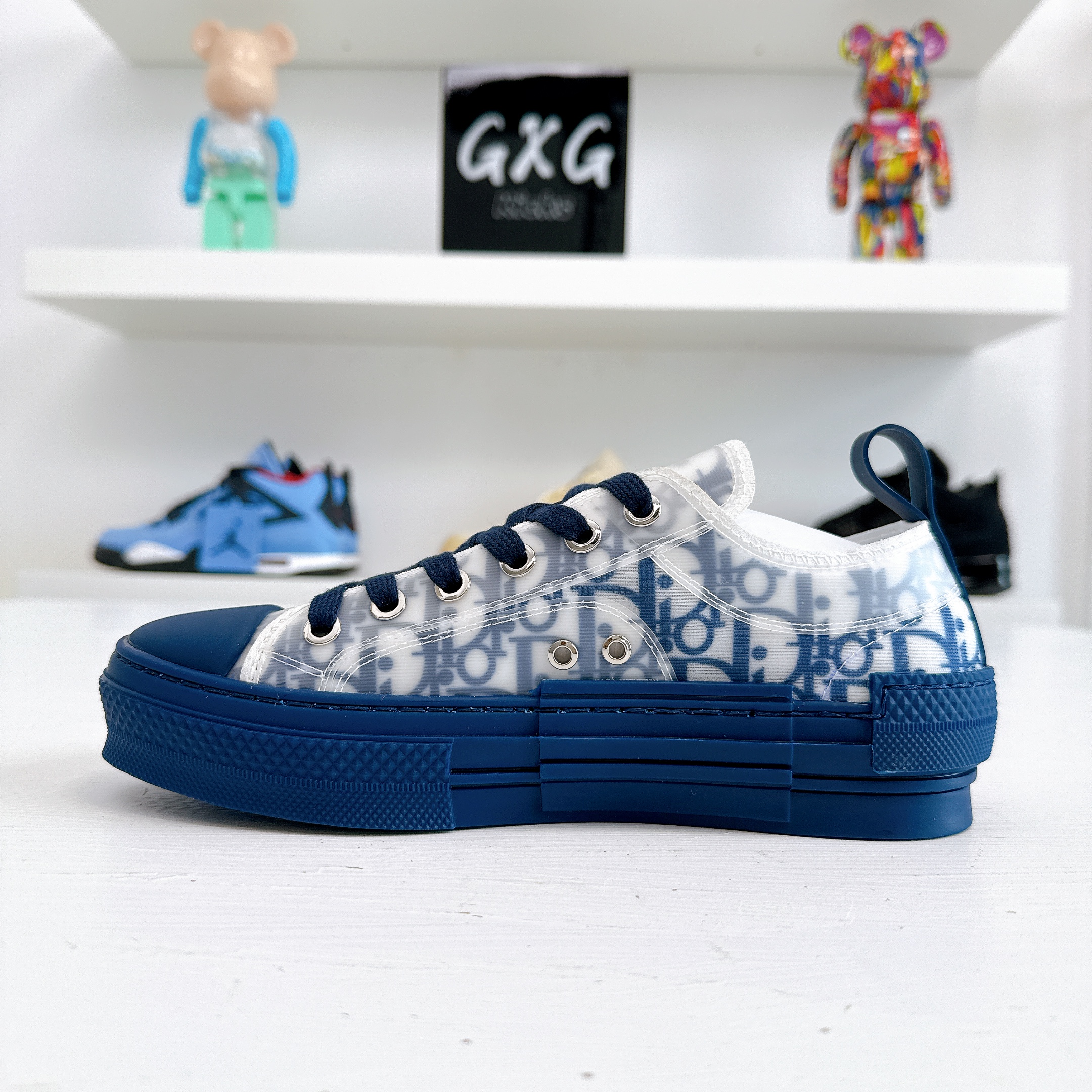Dior B23 Low Top Blue Oblique Men's - 3SN249YNT_H565