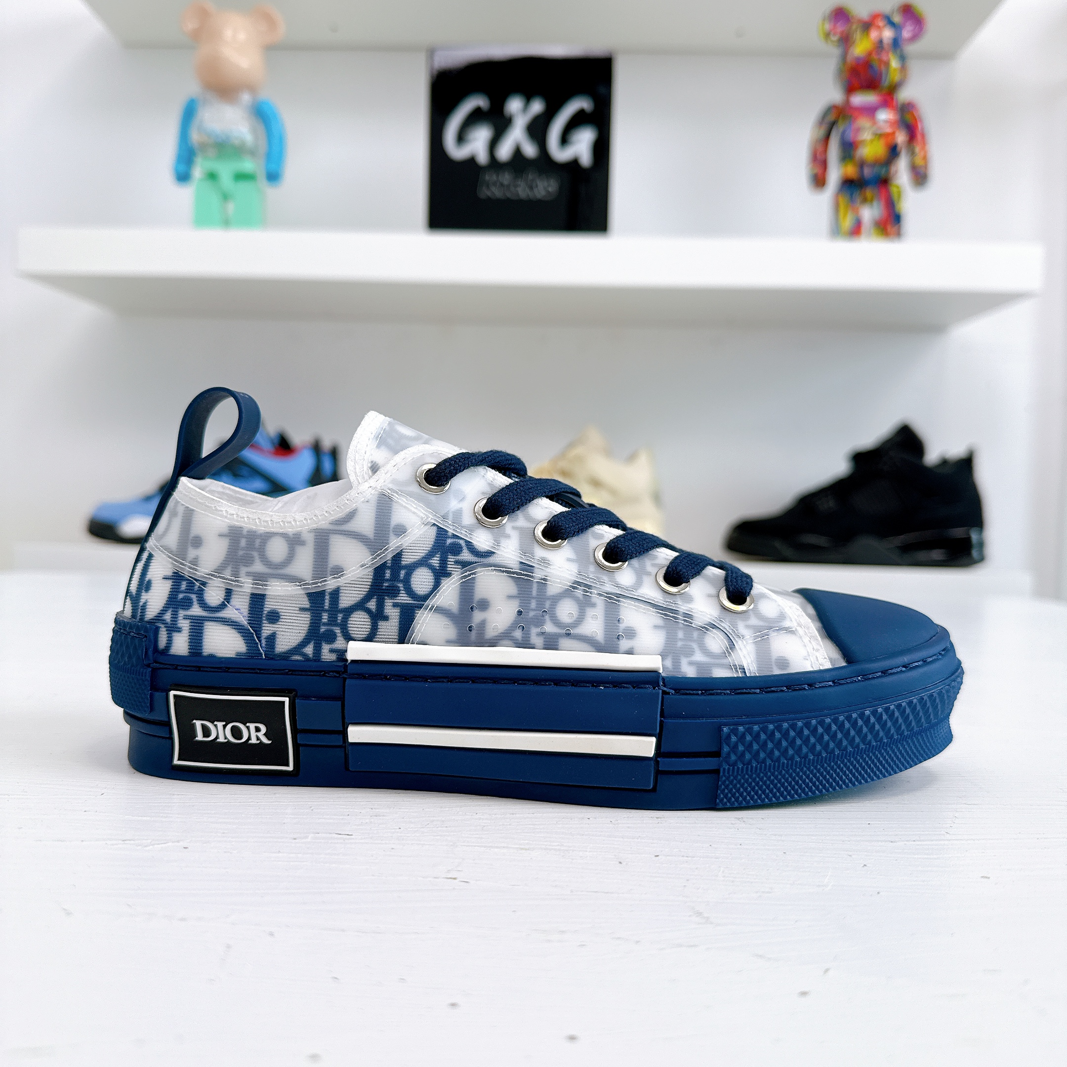 Dior B23 Low Top Blue Oblique Men's - 3SN249YNT_H565