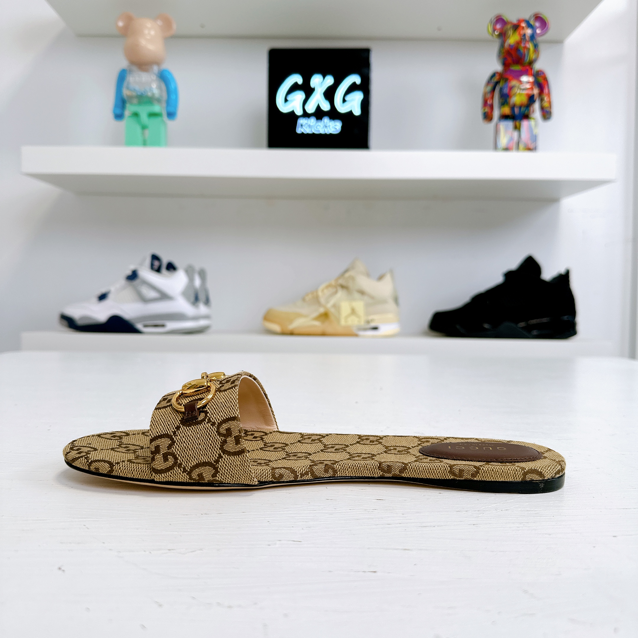 Gucci GG Canvas Siaga Slide Sandals