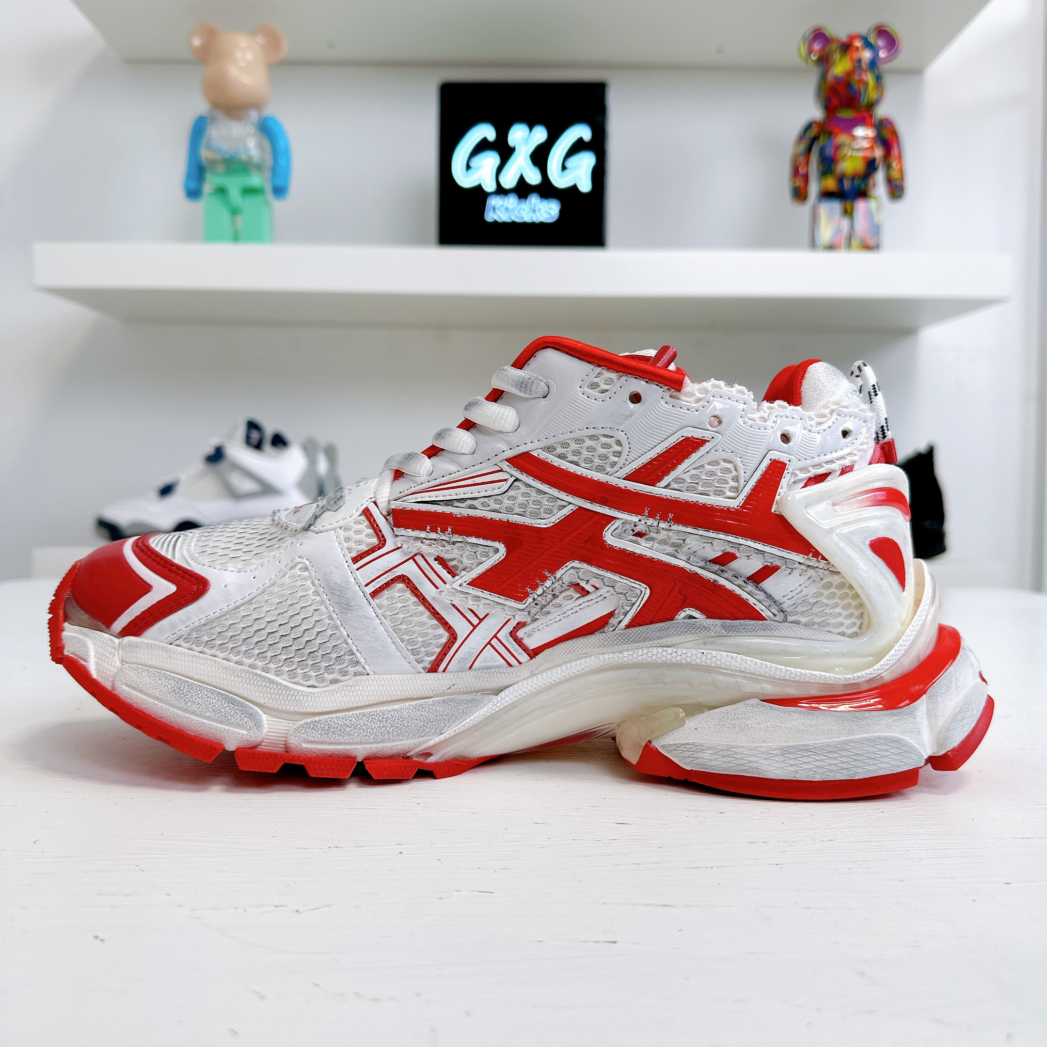 Buy Balenciaga Runner Sneaker 'White Red' - 677403 W3RB2 9060