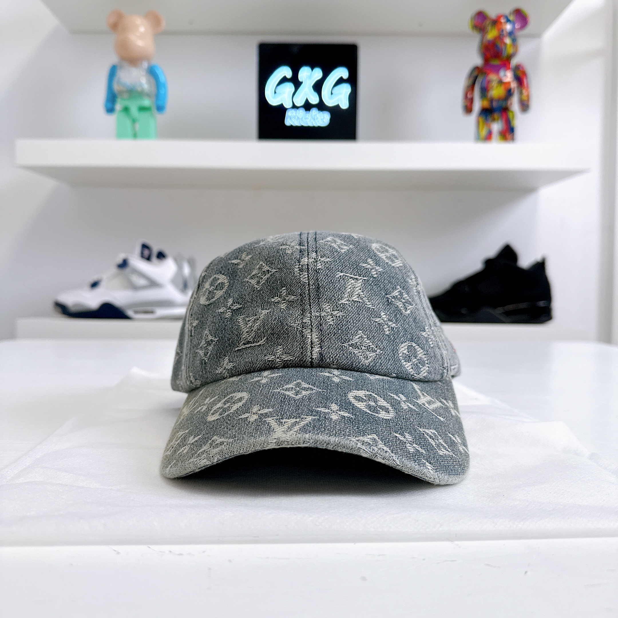 Louis Vuitton LOUIS VUITTON Monogram Washed Denim Cap