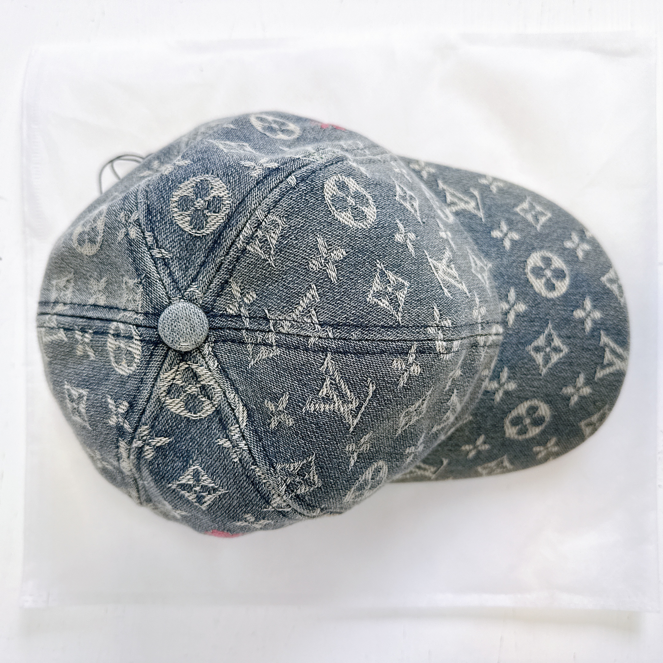 Louis Vuitton LOUIS VUITTON Monogram Washed Denim Cap
