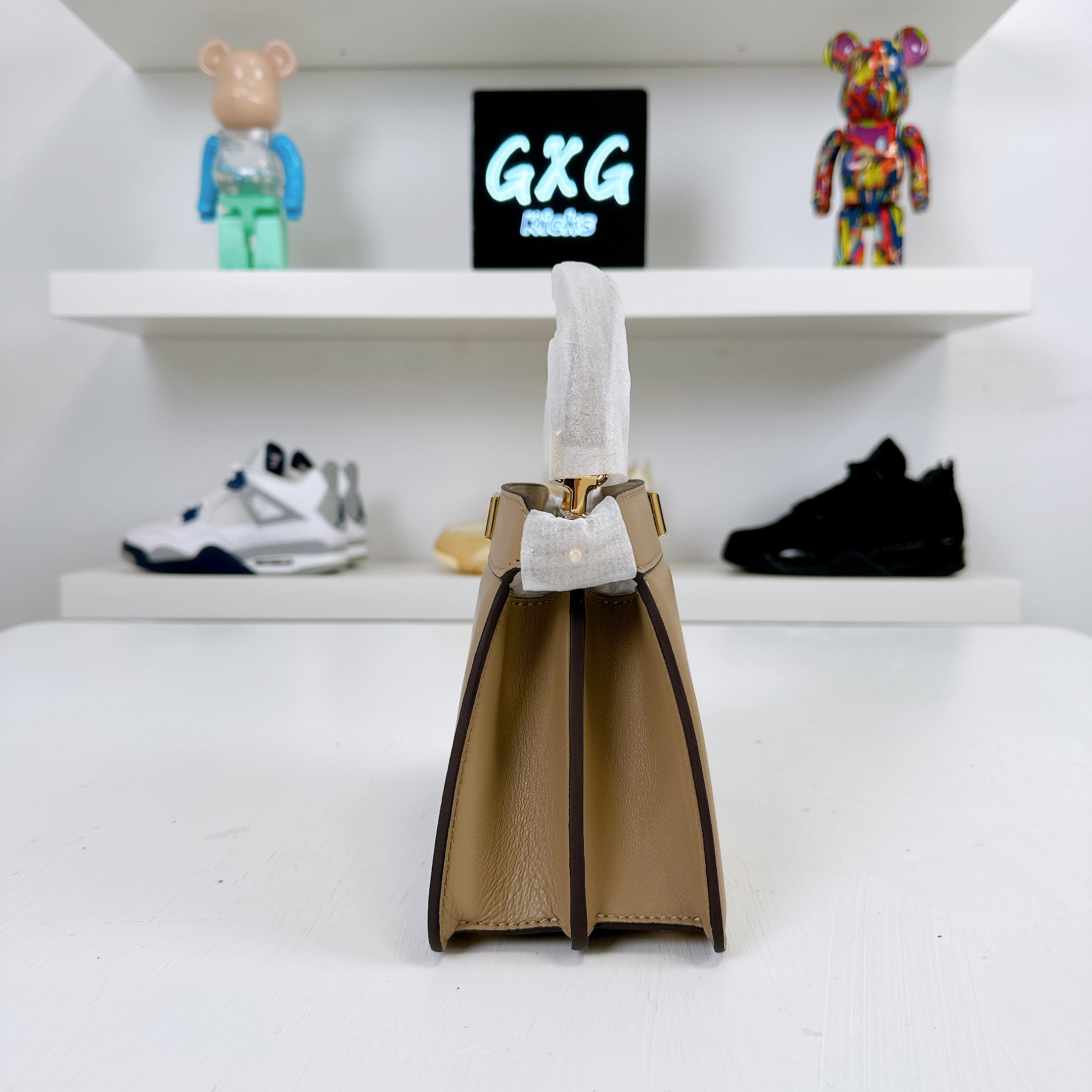 FENDI Nano Peekaboo Shoulder Bag  Brown